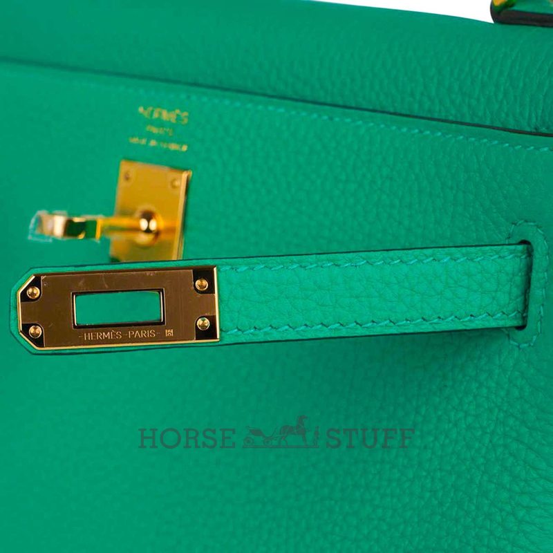 Hermès Kelly Retourne 25 Menthe Togo GHW
