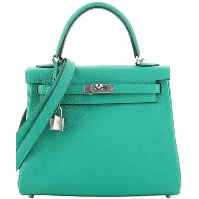 Hermès Kelly Retourne 25 Menthe Togo PHW 