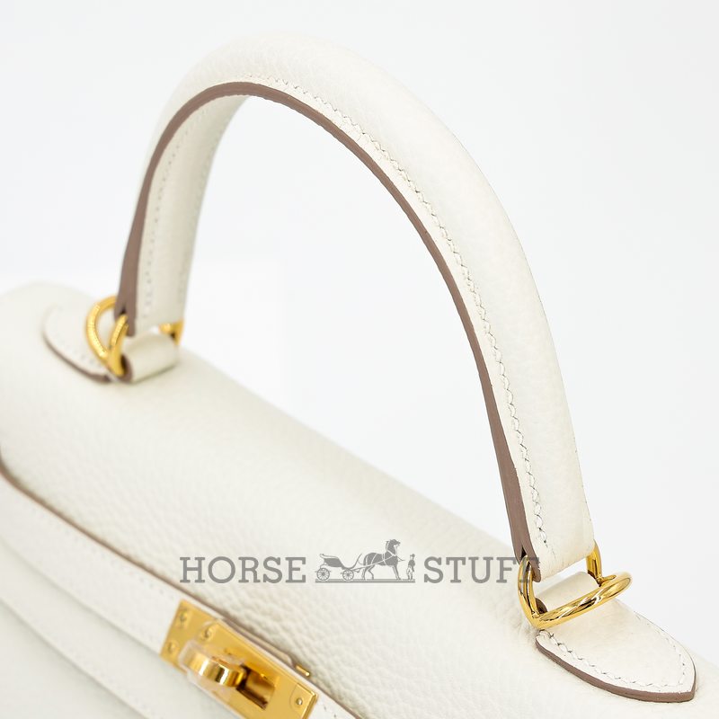 Hermès Kelly Retourne 25 Mushroom Togo GHW