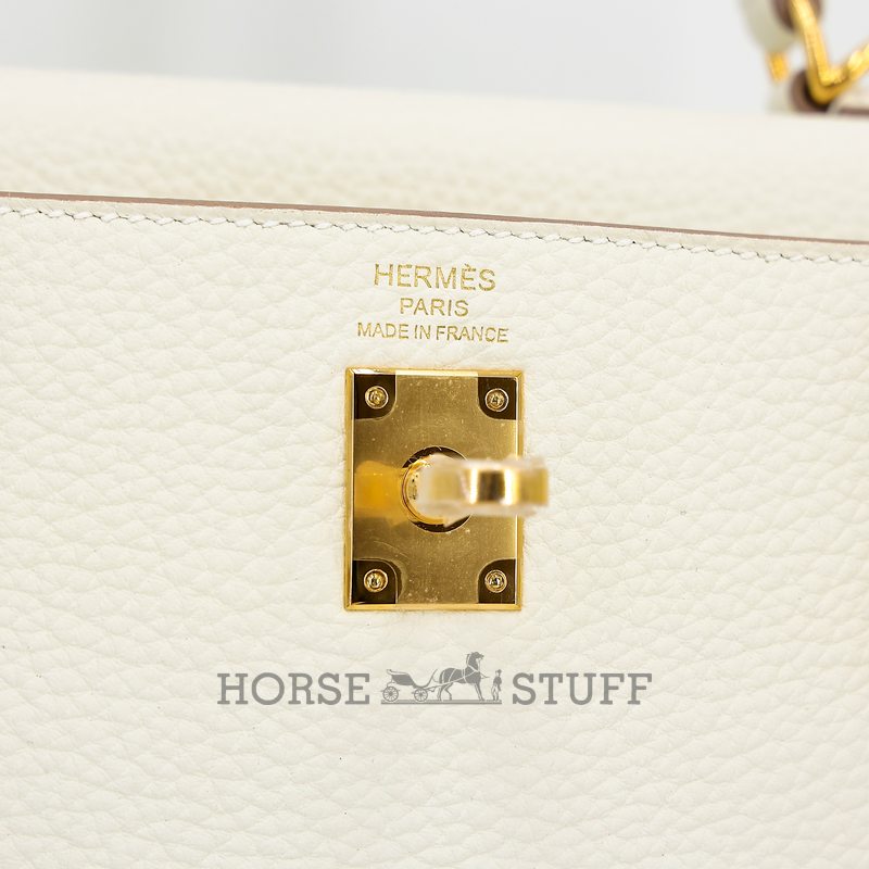 Hermès Kelly Retourne 25 Mushroom Togo GHW