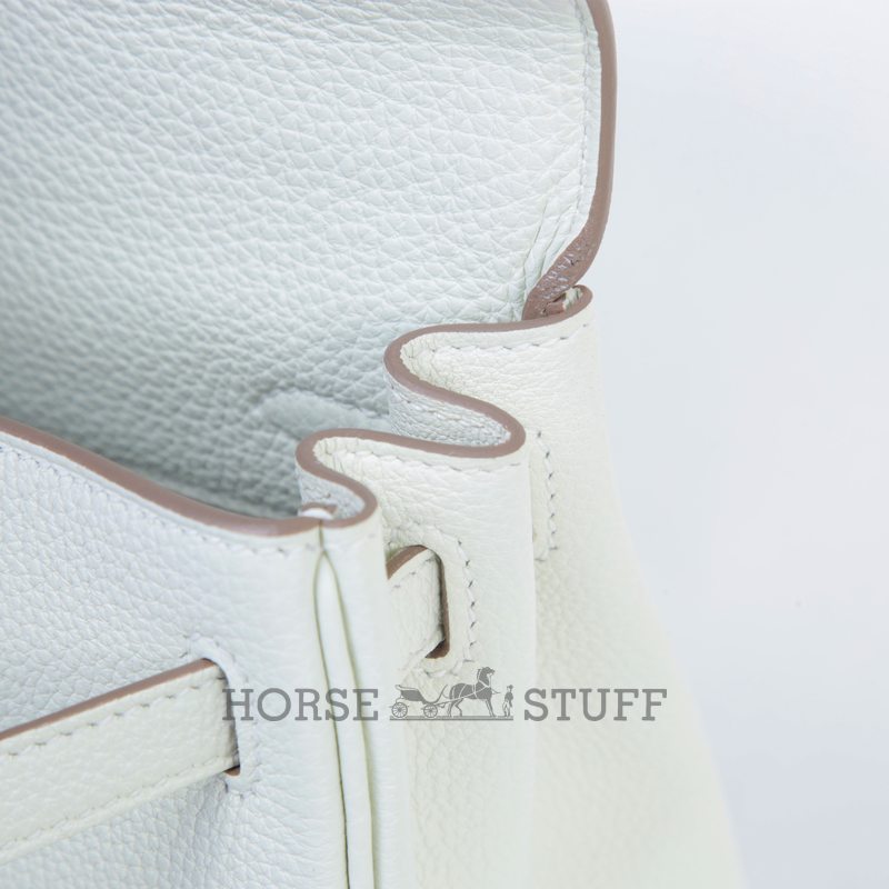 Hermès Kelly Retourne 25 Mushroom Togo PHW