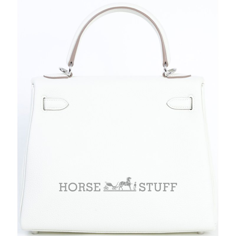 Hermès Kelly Retourne 25 Mushroom Togo PHW