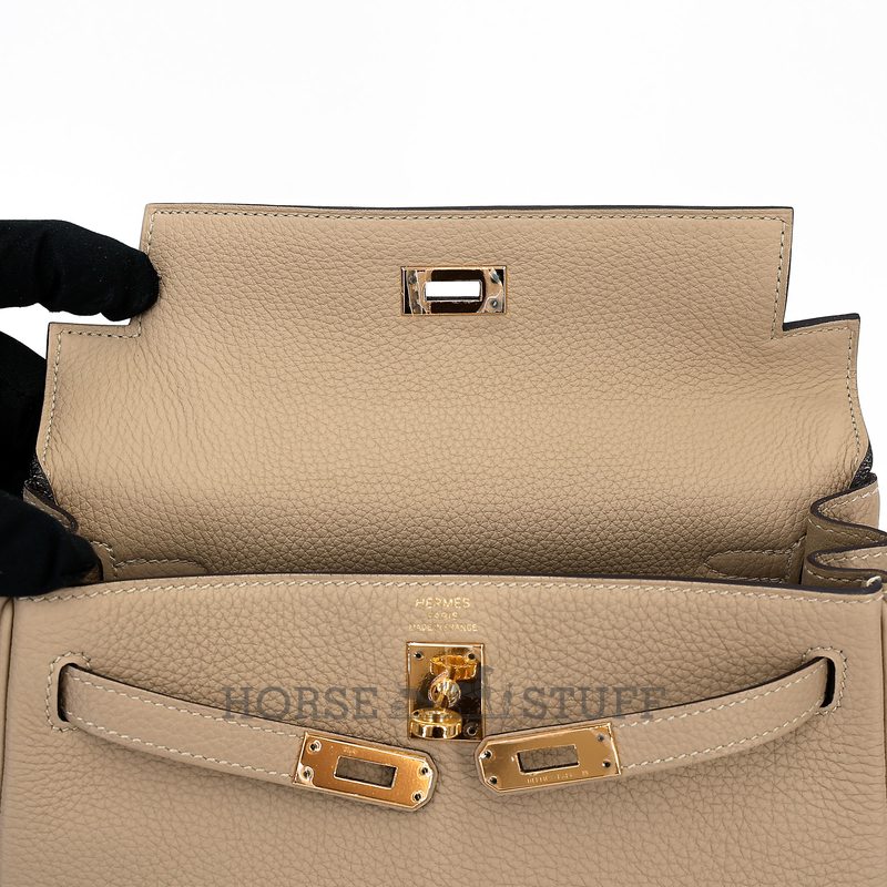Hermès Kelly Retourne 25 Trench Togo GHW