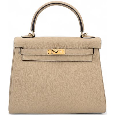 Hermès Kelly Retourne 25 Trench Togo GHW
