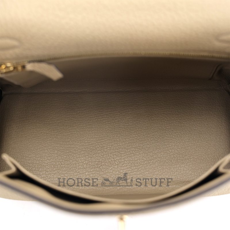Hermès Kelly Retourne 25 Trench Togo Permabrass