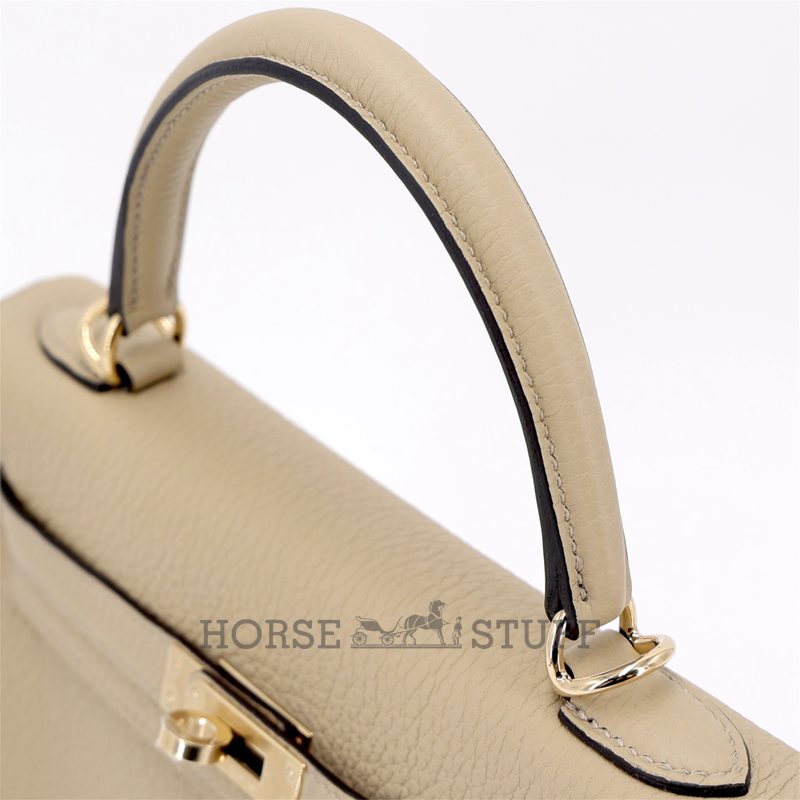 Hermès Kelly Retourne 25 Trench Togo Permabrass