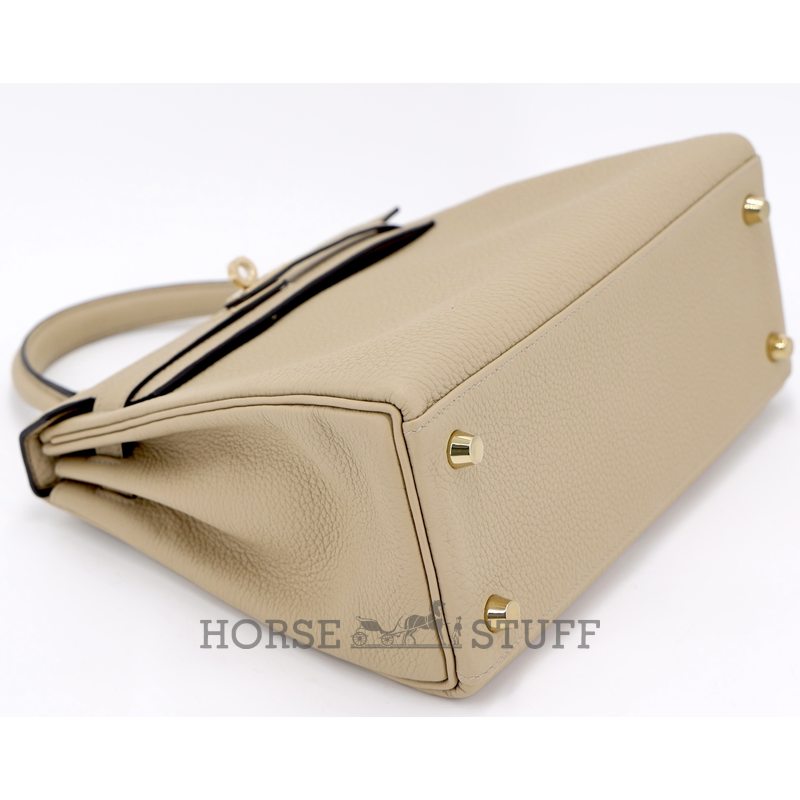 Hermès Kelly Retourne 25 Trench Togo Permabrass