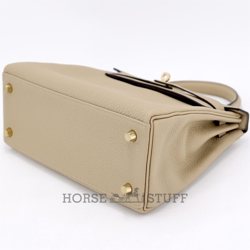 Hermès Kelly Retourne 25 Trench Togo Permabrass