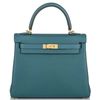 Hermès Kelly Retourne 25 Vert Bosphore Togo GHW