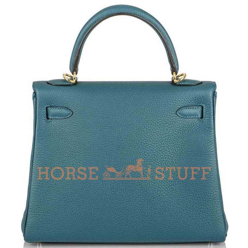 Hermès Kelly Retourne 25 Vert Bosphore Togo GHW