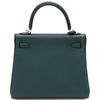 Hermès Kelly Retourne 25 Vert Cypress Togo GHW