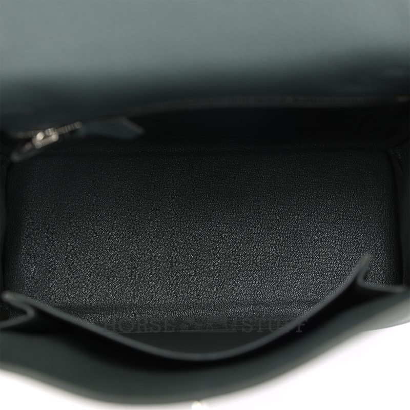 Hermès Kelly Retourne 25 Vert Mangrove Togo PHW