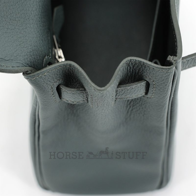 Hermès Kelly Retourne 25 Vert Mangrove Togo PHW