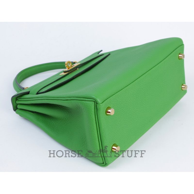 Hermès Kelly Retourne 25 Vert Yucca Togo GHW