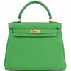 Hermès Kelly Retourne 25 Vert Yucca Togo GHW