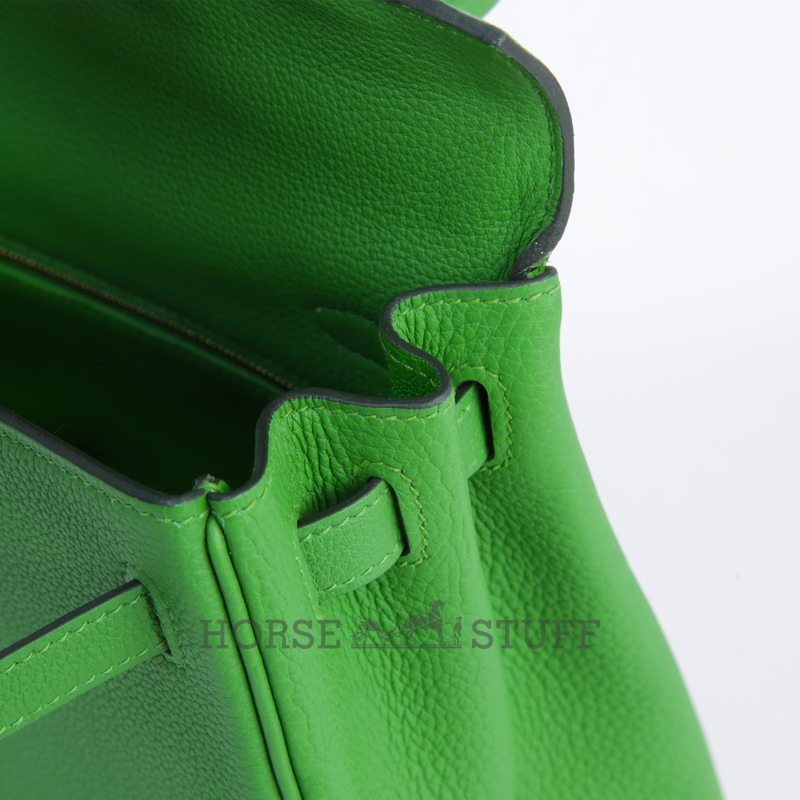 Hermès Kelly Retourne 25 Vert Yucca Togo GHW
