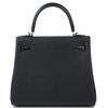 Hermes Kelly Retourne 25 Touch Black Togo / Black Shiny Niloticus Lizard PHW