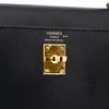 Hermes Kelly Sellier 25 Touch Black Madame / Shiny Crocodile Niloticus GHW
