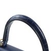 Hermes Kelly Sellier 25 Touch Blue Sapphire Madame / Shiny Crocodile Niloticus Permabrass HW