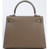 Hermes Kelly Sellier 25 Touch Etoupe Madame / Gris Tourterelle Shiny Crocodile Niloticus PHW