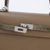 Hermes Kelly Sellier 25 Touch Etoupe Madame / Gris Tourterelle Shiny Crocodile Niloticus PHW