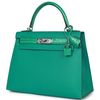 Hermes Kelly Sellier 25 Touch Vert Verone Madame / Vert Jade Lisse Crocodile Niloticus PHW