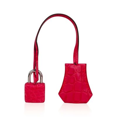 Hermès Kelly Retourne 28 Rose Extreme Matte Crocodile Alligator PHW 