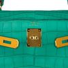 Hermès Kelly Retourne 28 Vert Jade Matte Crocodile Alligator GHW