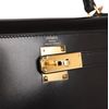 Hermès Kelly Sellier 28 Black Box Calf GHW