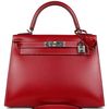 Hermès Kelly Sellier 28 Rouge Piment Box Calf PHW