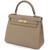 Hermès Kelly Retourne 28 Beige Marfa Clemence GHW