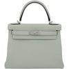Hermès Kelly Retourne 28 Gris Neve Clemence PHW