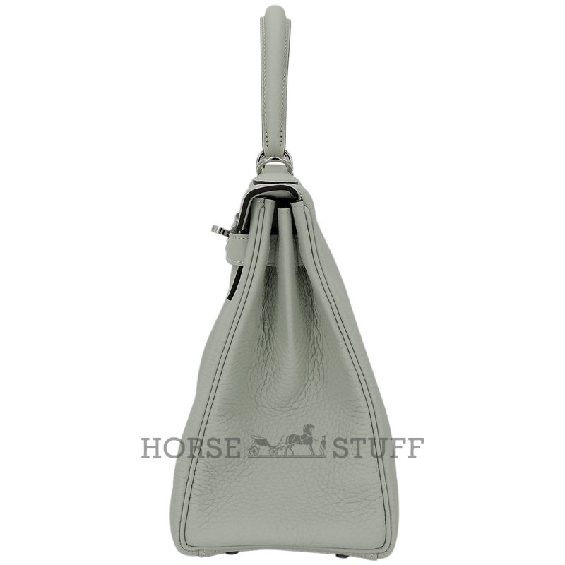 Hermès Kelly Retourne 28 Gris Neve Clemence PHW