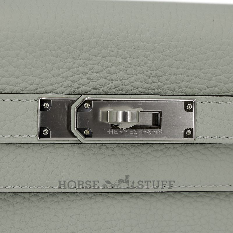 Hermès Kelly Retourne 28 Gris Neve Clemence PHW