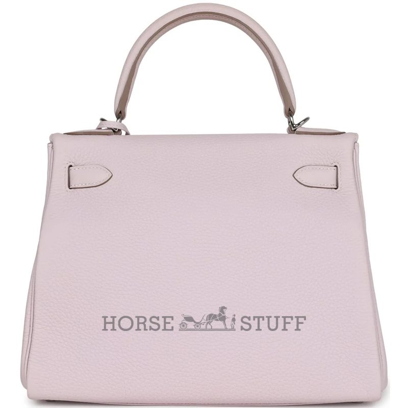 Hermès Kelly Retourne 28 Mauve Pale Clemence PHW