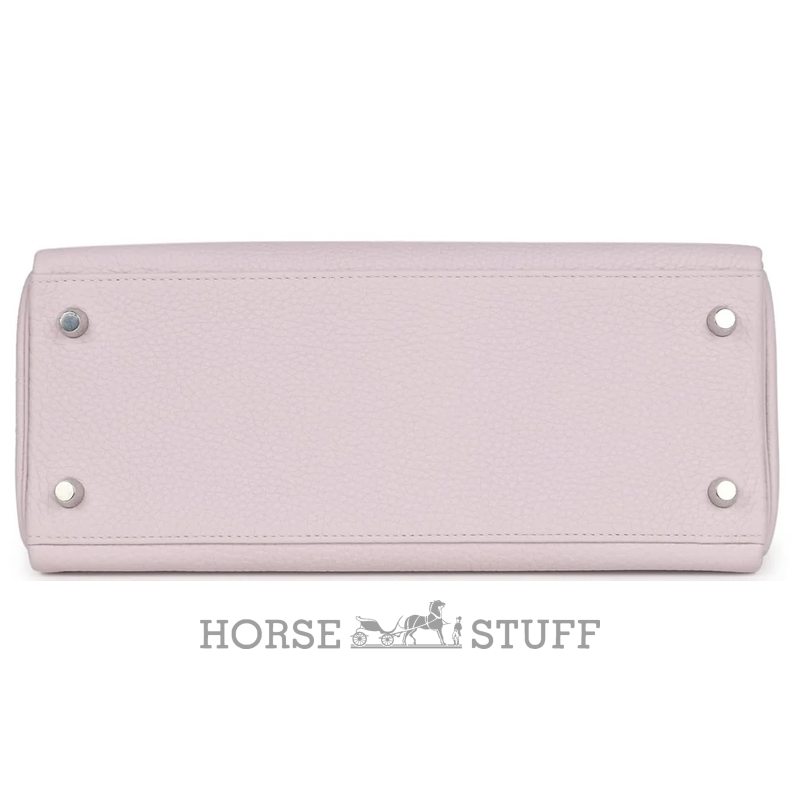 Hermès Kelly Retourne 28 Mauve Pale Clemence PHW