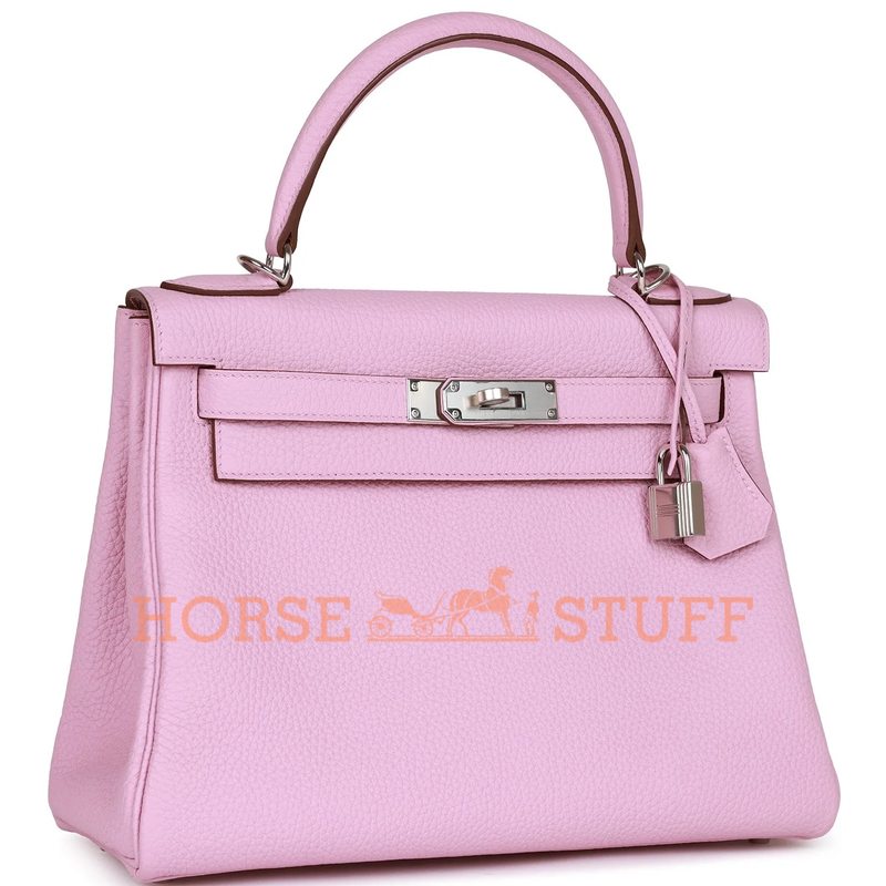 Hermès Kelly Retourne 28 Mauve Sylvestre Clemence PHW