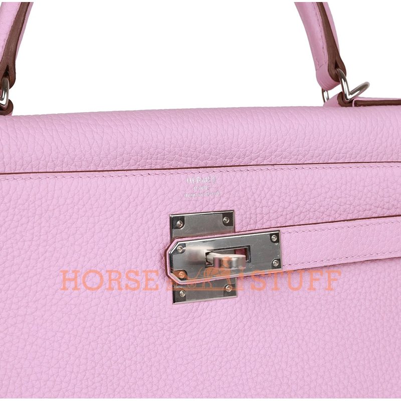 Hermès Kelly Retourne 28 Mauve Sylvestre Clemence PHW