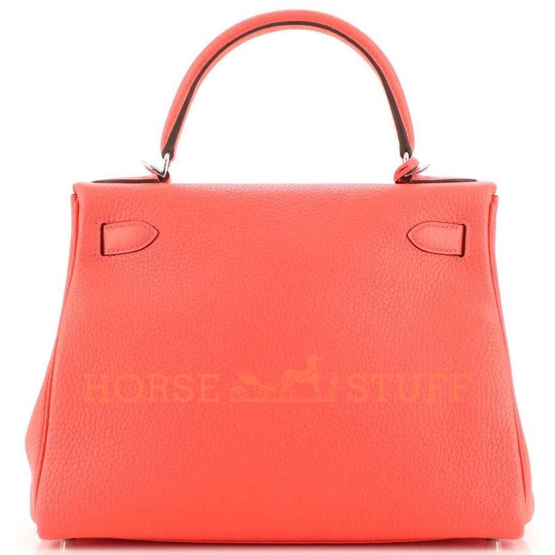 Hermès Kelly Retourne 28 Rose Jaipur Clemence PHW