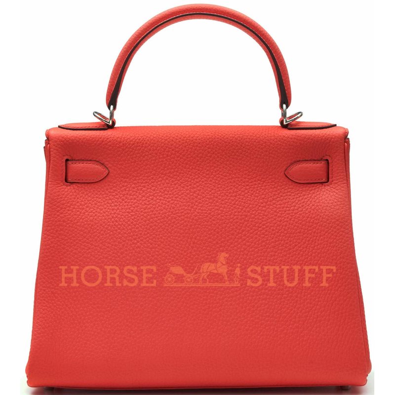 Hermès Kelly Retourne 28 Rose Texas Clemence PHW