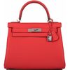 Hermès Kelly Retourne 28 Rouge Tomate Clemence PHW