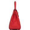 Hermès Kelly Retourne 28 Rouge Tomate Clemence PHW