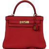 Hermès Kelly Retourne 28 Vermillion Clemence GHW