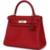 Hermès Kelly Retourne 28 Vermillion Clemence GHW