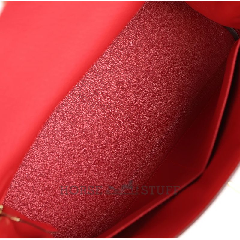 Hermès Kelly Retourne 28 Vermillion Clemence GHW