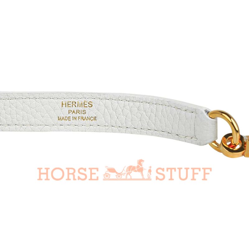 Hermès Kelly Retourne 28 White Clemence GHW