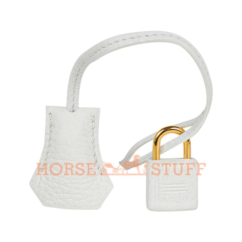 Hermès Kelly Retourne 28 White Clemence GHW