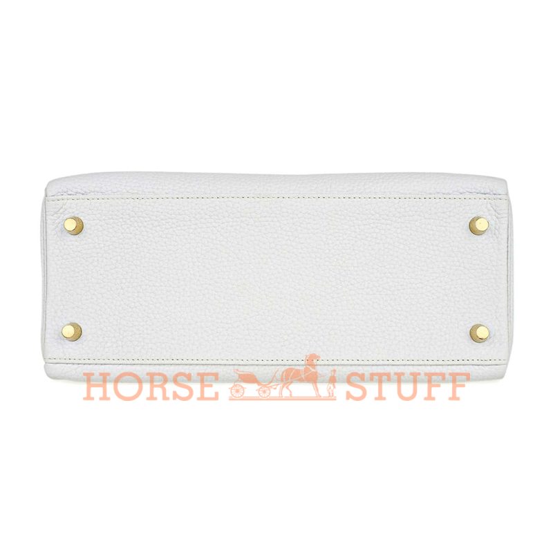 Hermès Kelly Retourne 28 White Clemence GHW