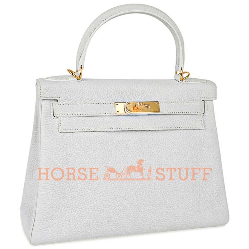 Hermès Kelly Retourne 28 White Clemence GHW