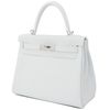 Hermès Kelly Retourne 28 White Clemence PHW